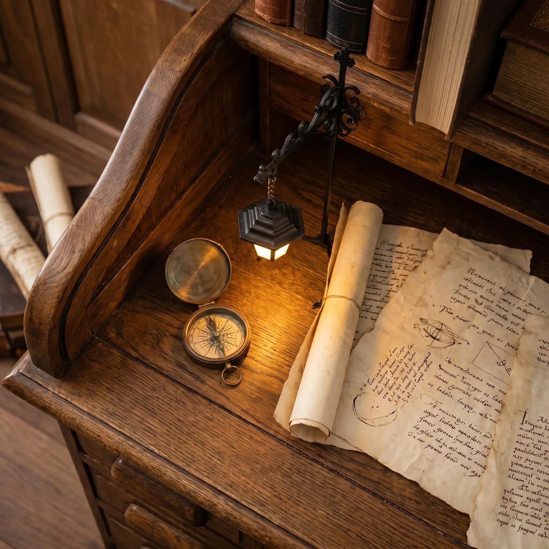 Bookshelf Lantern Night Light