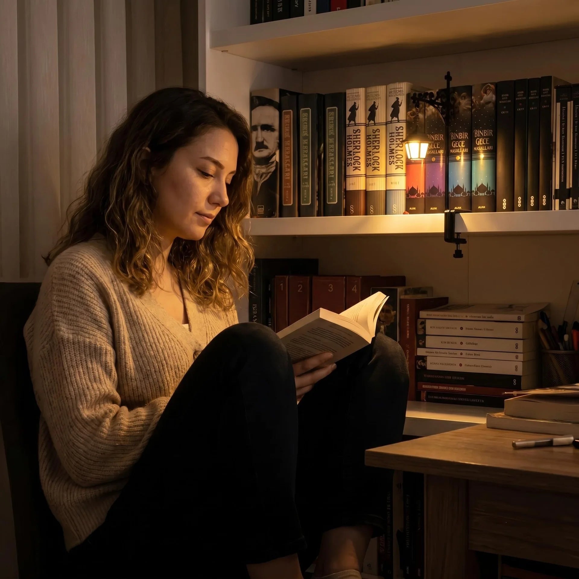 Bookshelf Lantern Night Light